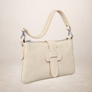 HAVIN - Bolso de piel - Blanco nata