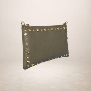 UNIMAR - Bolso de piel - Verde musgo