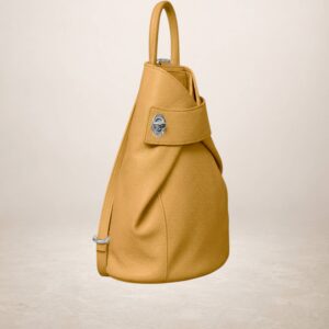 ROSARIO - Mochila de piel  - Mostaza