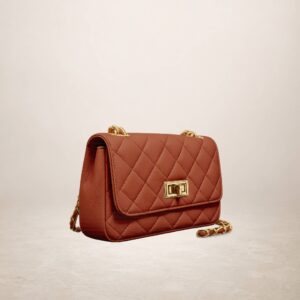 GABRIELLA - Bolso de Piel - Teja