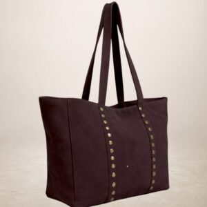 CELINA - Bolso Tote de piel Gamuza - Rojo vino