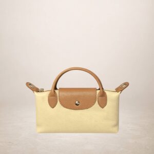 SIENA MINI - Bolso de piel - Amarillo pastel