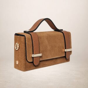 FIAMMA - Bolso de piel gamuza - Cuero I