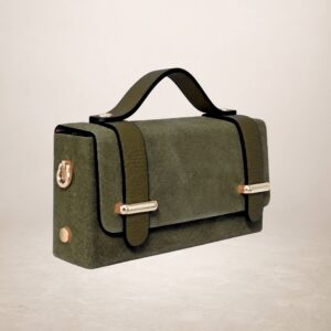 FIAMMA - Bolso de piel gamuza - Verde militar