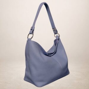 DORIANA - Bolso de piel - Azul vaquero