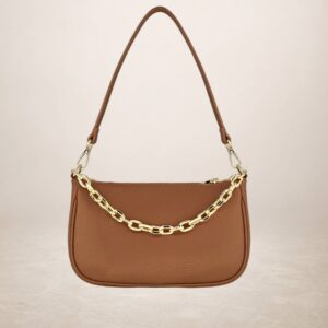 LALABEL - Bolso de piel vacuno - Marron