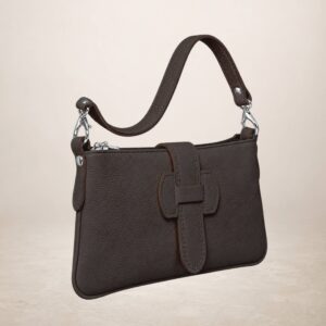 HAVIN - Bolso de piel - Marron chocolate