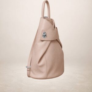 ROSARIO - Mochila de piel  - Rosa petalo