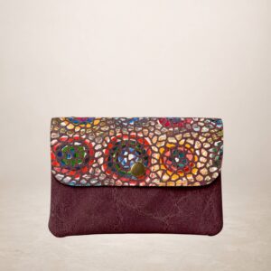 GAUDI plus - Monedero de piel Gamuza - Rojo oscuro