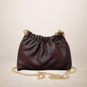 MARISA - Bolso de piel  - Burdeos