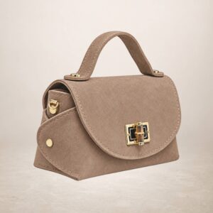 LALA - Bolso de piel Gamuza - Taupe